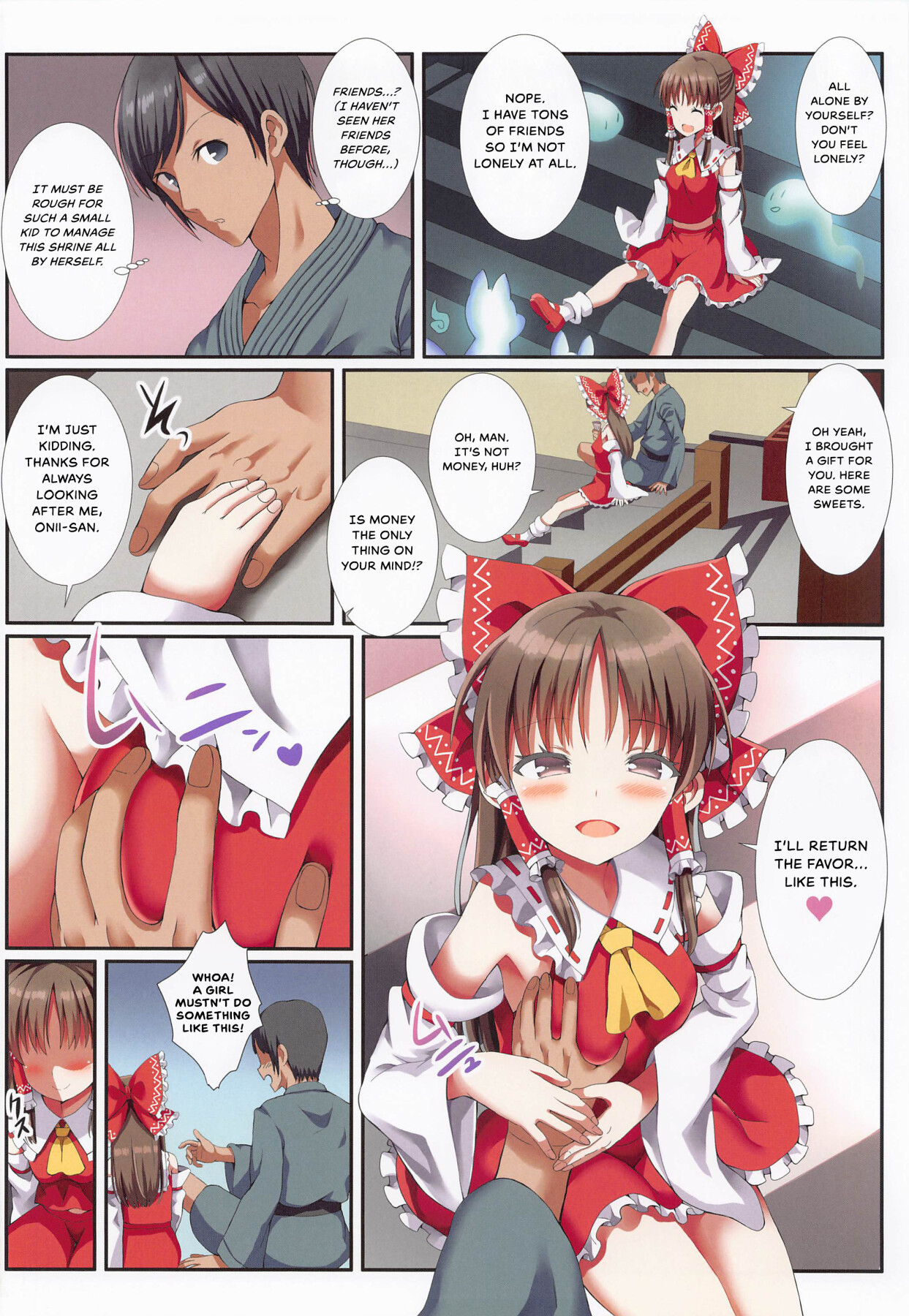 Hentai Manga Comic-Hakurei's Small Miko-san's Secret Business-Read-5